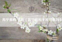 苏宁易购 手机（苏宁易购手机可靠吗）